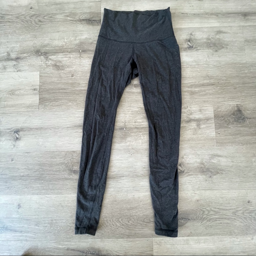 Grey cotton lululemon leggings